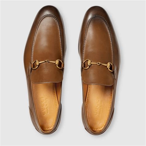 gucci brown jordan buckle embellished leather loafers mens|Dark Brown Leather Gucci Jordaan Loafer .